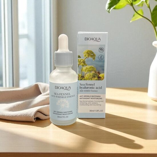 BIOAQUA Pretnovecošanās serums ar jūras fenheli un hialuronskābi